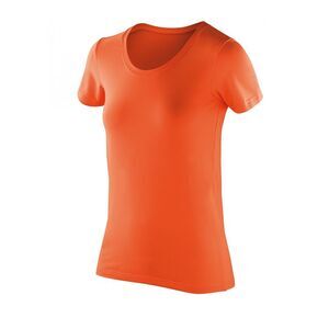 Spiro Womens/Ladies Softex Super Soft Stretch T-Shirt / Tangerine